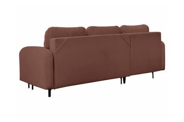 Knocklong 3-sits Hörnbäddsoffa NO_BRAND Brown - Møbler - Sofaer - Sovesofaer - Hjørnesovesofa