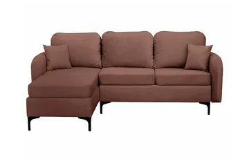 Knocklong 3-sits Hörnbäddsoffa NO_BRAND Brown - Møbler - Sofaer - Sovesofaer - Hjørnesovesofa