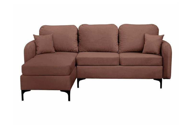 Knocklong 3-sits Hörnbäddsoffa NO_BRAND Brown - Møbler - Sofaer - Sovesofaer - Hjørnesovesofa