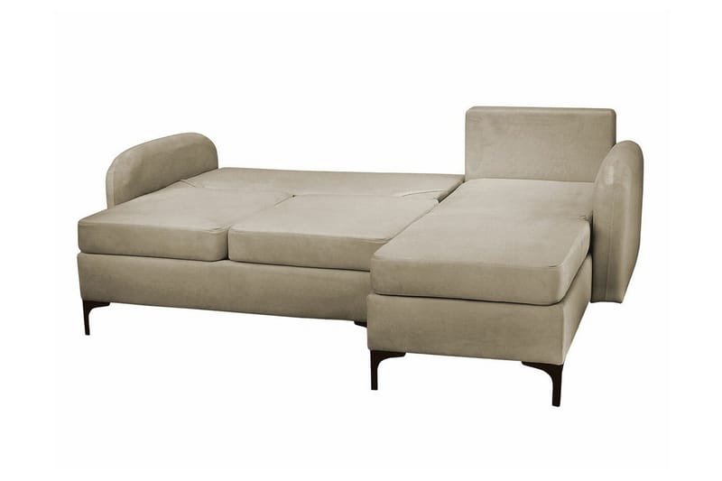 Knocklong 3-sits Hörnbäddsoffa NO_BRAND Brown - Møbler - Sofaer - Sovesofaer - Hjørnesovesofa