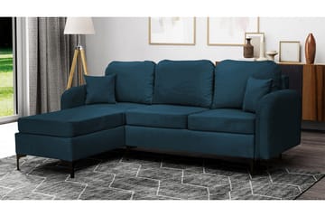 Knocklong 3-sits Hörnbäddsoffa NO_BRAND Dark blue - Møbler - Sofaer - Sovesofaer - Hjørnesovesofa