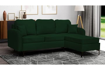Knocklong 3-sits Hörnbäddsoffa NO_BRAND Dark green - Møbler - Sofaer - Sovesofaer - Sovesofa divan