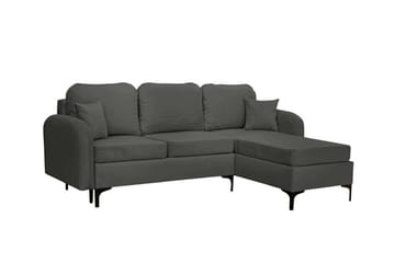 Knocklong 3-sits Hörnbäddsoffa NO_BRAND Dark grey - Møbler - Sofaer - Sovesofaer - Hjørnesovesofa