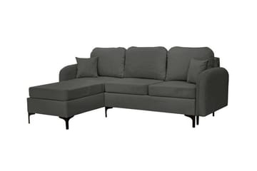 Knocklong 3-sits Hörnbäddsoffa NO_BRAND Dark grey - Møbler - Sofaer - Sovesofaer - Hjørnesovesofa