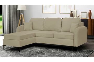 Knocklong 3-sits Hörnbäddsoffa NO_BRAND Light green - Møbler - Sofaer - Sovesofaer - Hjørnesovesofa