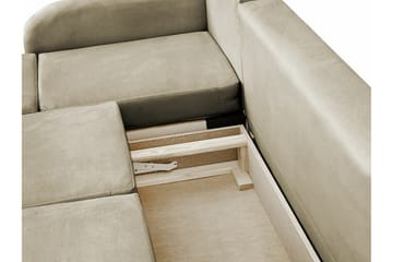Knocklong 3-sits Hörnbäddsoffa NO_BRAND Yellow-Green - Møbler - Sofaer - Sovesofaer - Hjørnesovesofa
