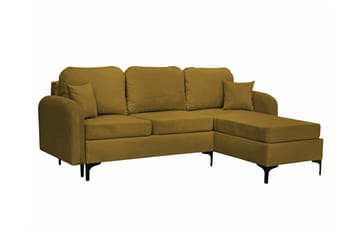 Knocklong 3-sits Hörnbäddsoffa NO_BRAND Yellow-Green - Møbler - Sofaer - Sovesofaer - Hjørnesovesofa