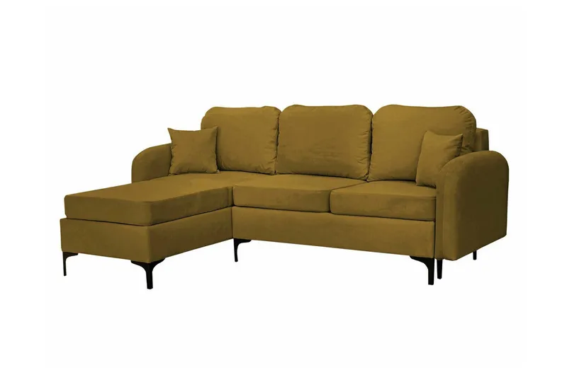 Knocklong 3-sits Hörnbäddsoffa NO_BRAND Yellow/Green