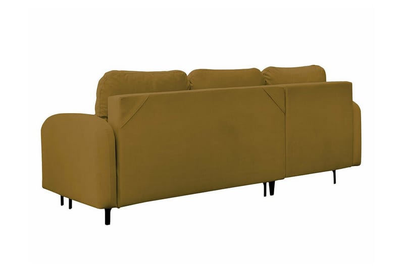 Knocklong 3-sits Hörnbäddsoffa NO_BRAND Yellow/Green - Møbler - Sofaer - Sovesofaer - Hjørnesovesofa