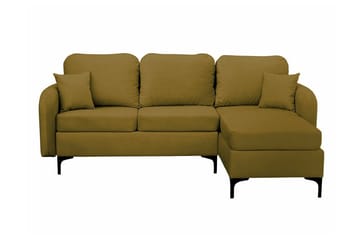 Knocklong 3-sits Hörnbäddsoffa Yellow-Green - Møbler - Sofaer - Sovesofaer - Hjørnesovesofa