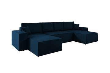 Knocklong 4-seters Hjørnesovesofa - Blå - Møbler - Sofaer - Sovesofaer - Hjørnesovesofa