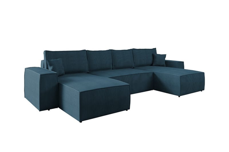 Knocklong 4-seters Hjørnesovesofa, Blå