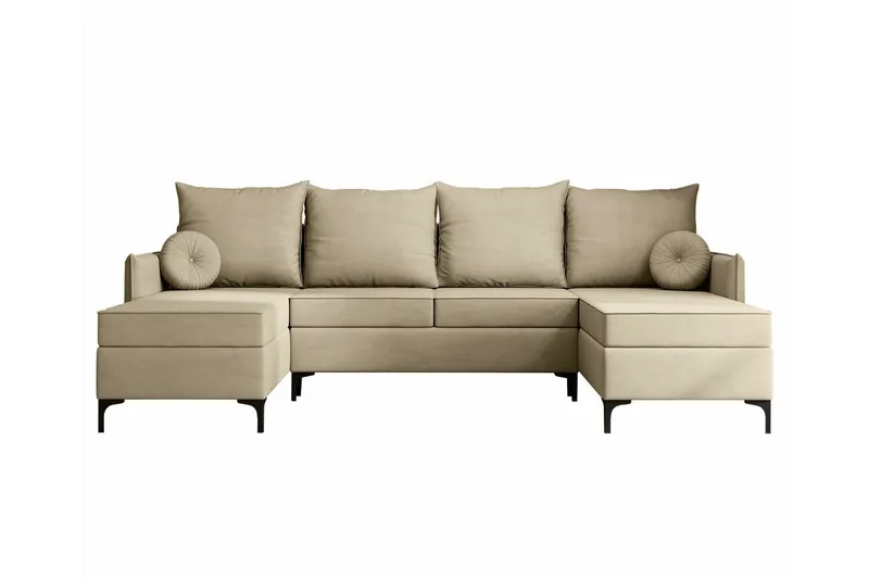 Knocklong 4-seters Hjørnesovesofa, Cream