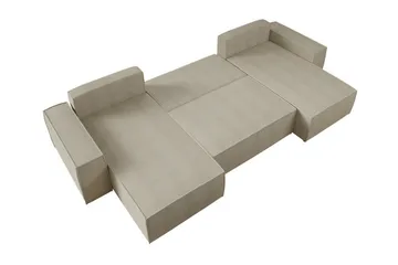 Knocklong 4-seters Hjørnesovesofa - Grøn - Møbler - Sofaer - Sovesofaer - Hjørnesovesofa