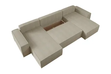 Knocklong 4-seters Hjørnesovesofa - Grøn - Møbler - Sofaer - Sovesofaer - Hjørnesovesofa