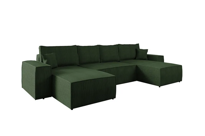 Knocklong 4-seters Hjørnesovesofa, Grøn