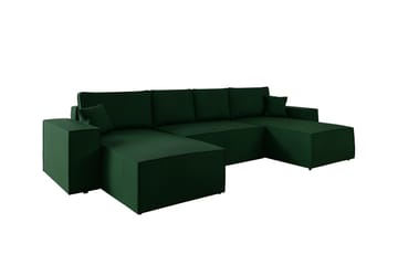 Knocklong 4-seters Hjørnesovesofa - Grøn - Møbler - Sofaer - Sovesofaer - Hjørnesovesofa