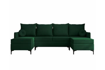 Knocklong 4-seters Hjørnesovesofa - Grøn - Møbler - Sofaer - Sovesofaer - Hjørnesovesofa