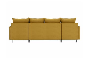 Knocklong 4-seters Hjørnesovesofa - Gul - Møbler - Sofaer - Sovesofaer - Hjørnesovesofa