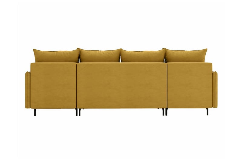 Knocklong 4-seters Hjørnesovesofa - Gul - Møbler - Sofaer - Sovesofaer - Hjørnesovesofa