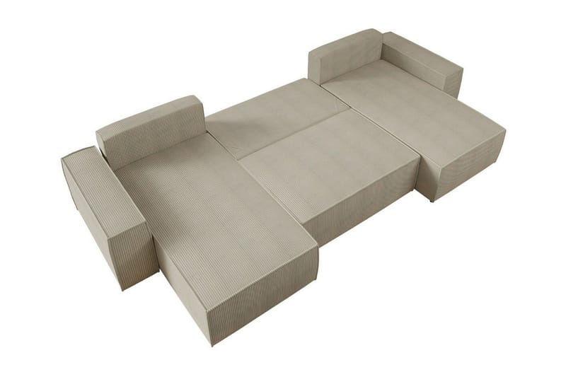 Knocklong 4-seters Hjørnesovesofa - Lysegrå - Møbler - Sofaer - Sovesofaer - Hjørnesovesofa