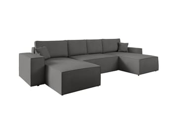 Knocklong 4-seters Hjørnesovesofa - Mørkegrå - Møbler - Sofaer - Sovesofaer - Hjørnesovesofa