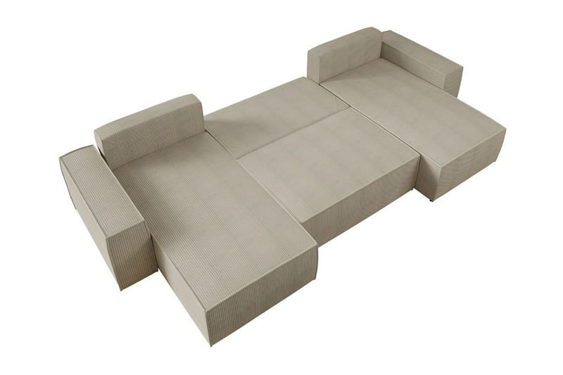 Knocklong 4-seters Hjørnesovesofa - Rosa - Møbler - Sofaer - Sovesofaer - Hjørnesovesofa