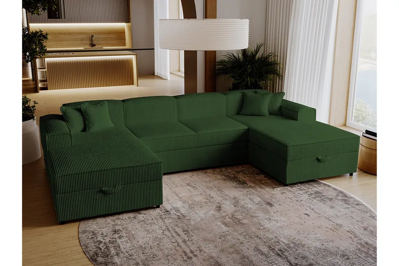 Knocklong 4-seters Hjørnesovesofa - Møbler - Sofaer - Sovesofaer - Hjørnesovesofa