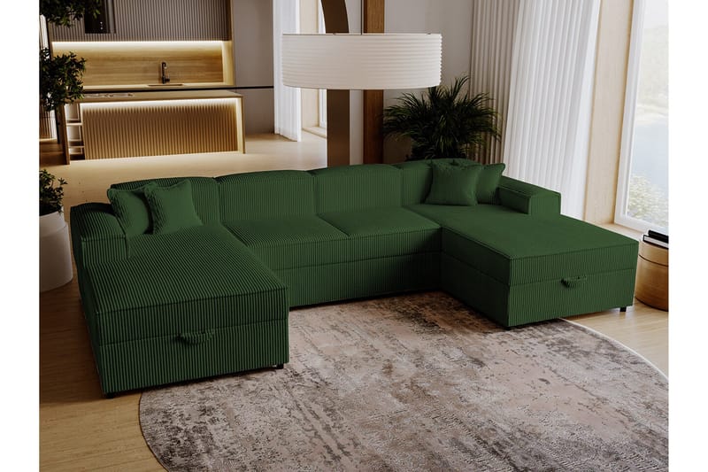 Knocklong 4-seters Hjørnesovesofa - Møbler - Sofaer - Sovesofaer - Hjørnesovesofa