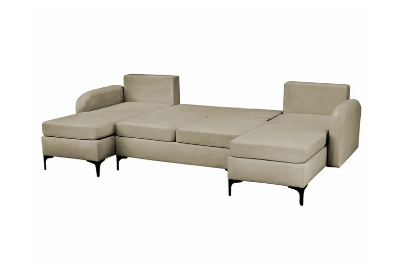 Knocklong 4-sits Hörnbäddsoffa Brown - Møbler - Sofaer - Sovesofaer - Hjørnesovesofa