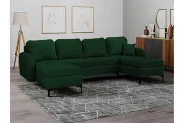 Knocklong 4-sits Hörnbäddsoffa Dark green - Møbler - Sofaer - Sovesofaer - Hjørnesovesofa