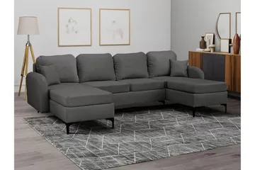 Knocklong 4-sits Hörnbäddsoffa Dark grey - Møbler - Sofaer - Sovesofaer - Hjørnesovesofa