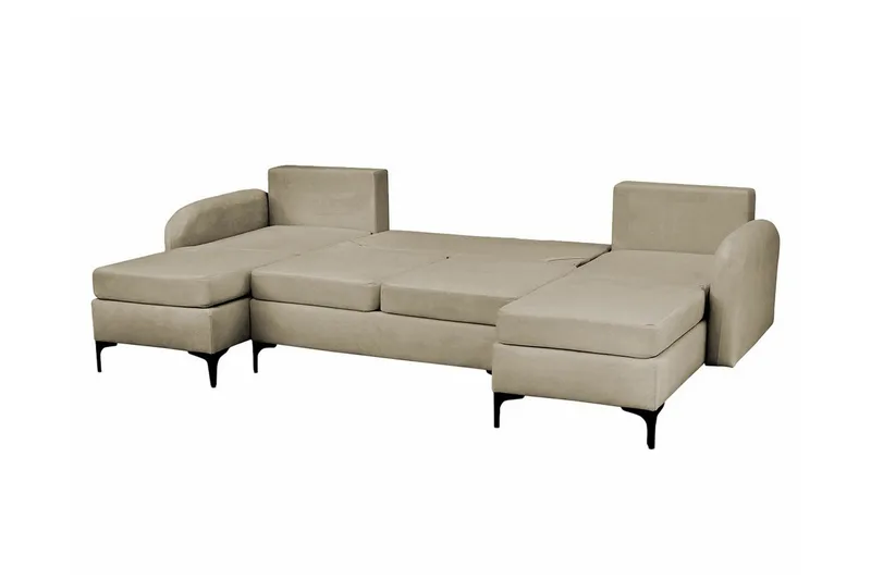 Knocklong 4-sits Hörnbäddsoffa Dark grey - Møbler - Sofaer - Sovesofaer - Hjørnesovesofa