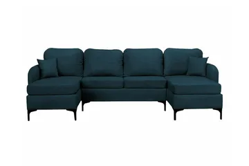 Knocklong 4-sits Hörnbäddsoffa NO_BRAND Dark blue - Møbler - Sofaer - Sovesofaer - Sovesofa divan