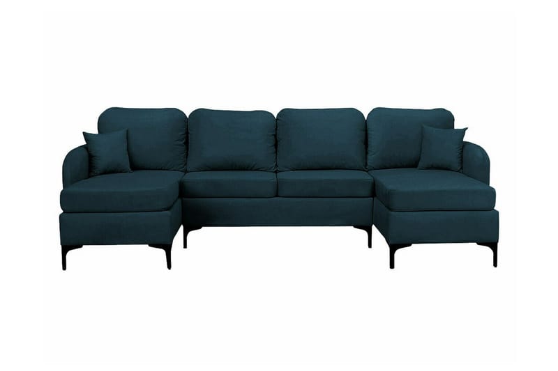 Knocklong 4-sits Hörnbäddsoffa NO_BRAND Dark blue - Møbler - Sofaer - Sovesofaer - Sovesofa divan