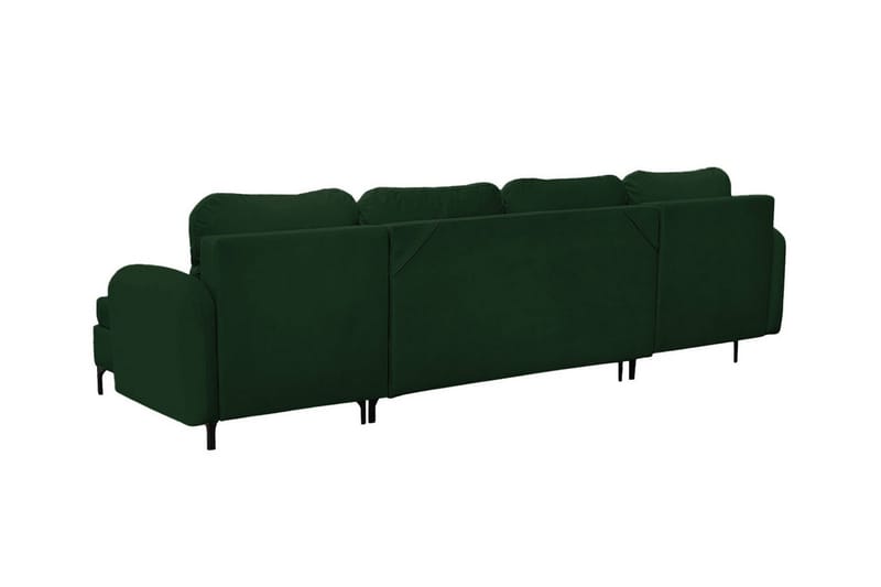 Knocklong 4-sits Hörnbäddsoffa NO_BRAND Dark green - Møbler - Sofaer - Sovesofaer - Sovesofa divan