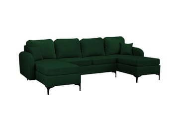 Knocklong 4-sits Hörnbäddsoffa NO_BRAND Dark green - Møbler - Sofaer - Sovesofaer - Sovesofa divan