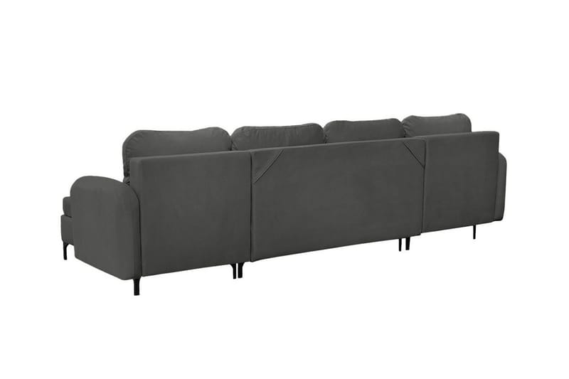 Knocklong 4-sits Hörnbäddsoffa NO_BRAND Dark grey - Møbler - Sofaer - Sovesofaer - Sovesofa divan