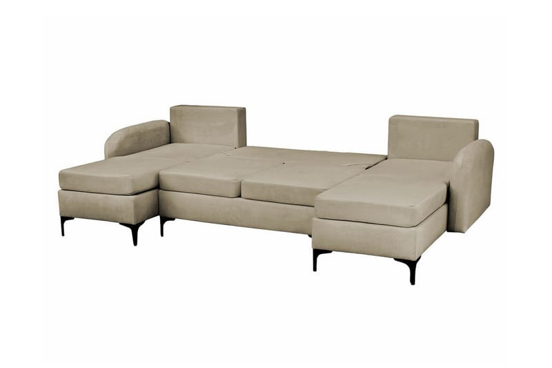 Knocklong 4-sits Hörnbäddsoffa NO_BRAND Dark grey - Møbler - Sofaer - Sovesofaer - Sovesofa divan