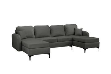 Knocklong 4-sits Hörnbäddsoffa NO_BRAND Dark grey - Møbler - Sofaer - Sovesofaer - Sovesofa divan
