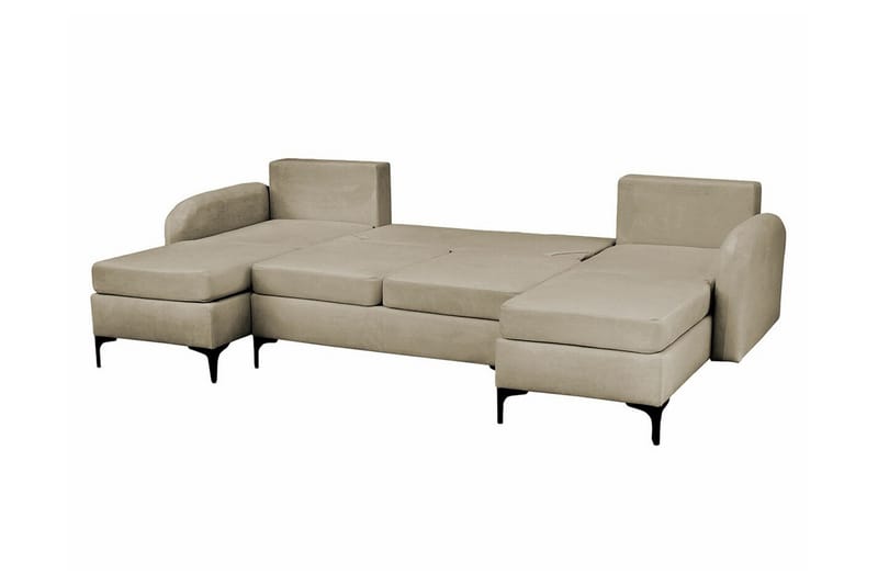Knocklong 4-sits Hörnbäddsoffa NO_BRAND Yellow-Green - Møbler - Sofaer - Sovesofaer - Hjørnesovesofa