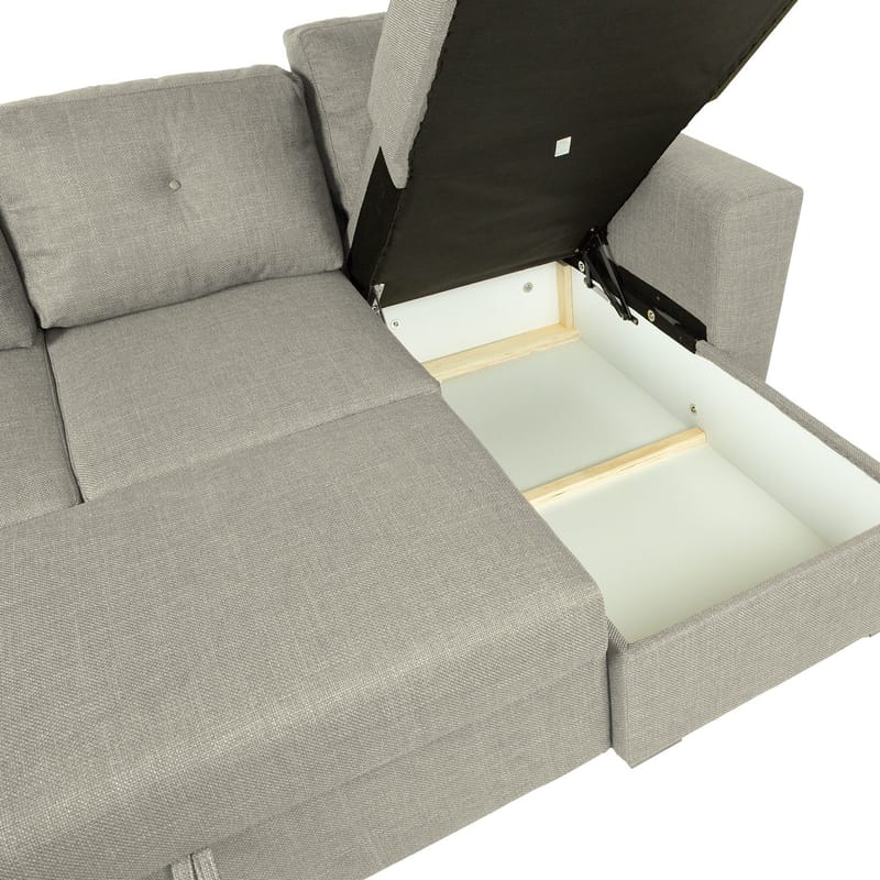 Hjørnesovesofa Korsvik - Beige - Møbler - Sofaer - Sovesofaer - Hjørnesovesofa