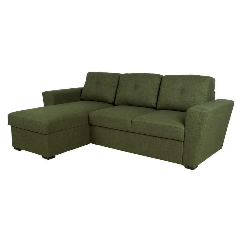 Hjørnesovesofa Korsvik - Grønn - Møbler - Sofaer - Sovesofaer - Langsgående sovesofa