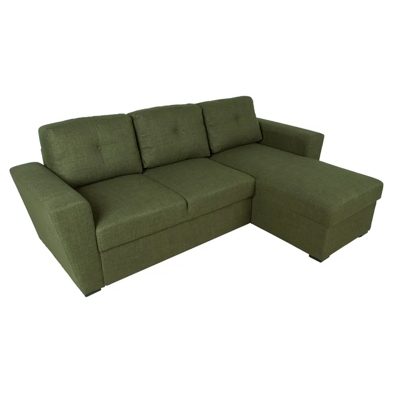 Hjørnesovesofa Korsvik - Grønn - Møbler - Sofaer - Sovesofaer - Langsgående sovesofa