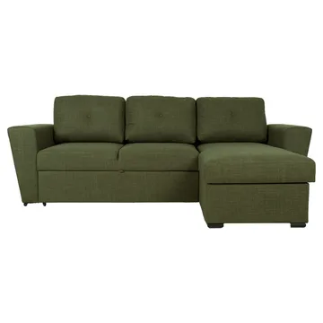 Hjørnesovesofa Korsvik - Grønn - Møbler - Sofaer - Sovesofaer - Langsgående sovesofa
