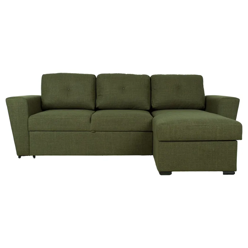 Hjørnesovesofa Korsvik - Grønn - Møbler - Sofaer - Sovesofaer - Langsgående sovesofa