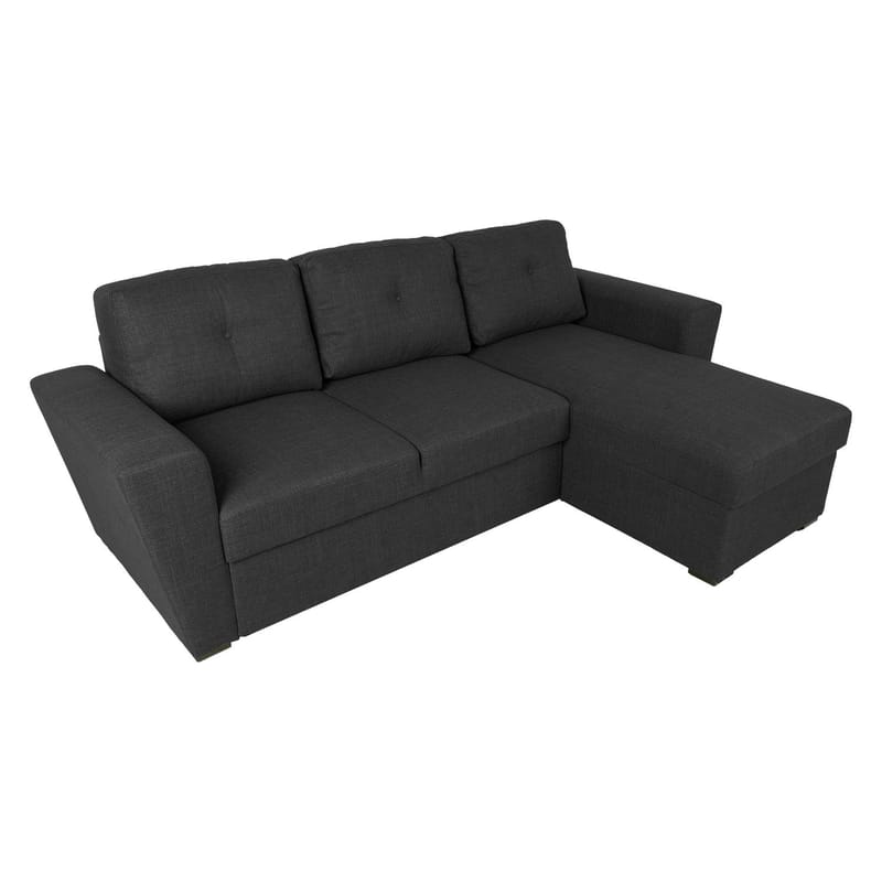 Hjørnesovesofa Korsvik - Mørk grå - Møbler - Sofaer - Sovesofaer - Hjørnesovesofa