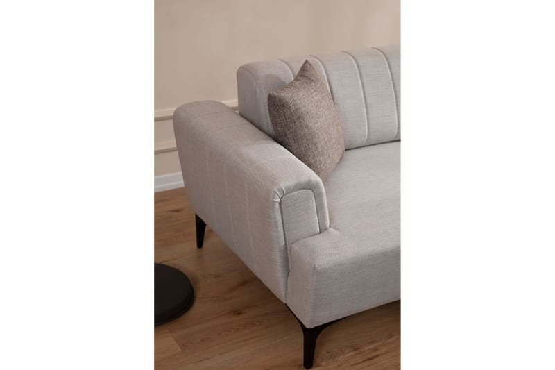 Lilesville Sovesofa med divan - Beige - Møbler - Sofaer - Sovesofaer - Hjørnesovesofa