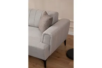 Lilesville Sovesofa med divan - Beige - Møbler - Sofaer - Sovesofaer - Hjørnesovesofa