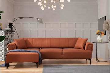 Lilesville Sovesofa med divan - Rød - Møbler - Sofaer - Sovesofaer - Hjørnesovesofa